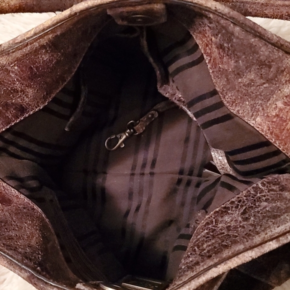 Frye Chocolate Brown Deborah Studded Tote Bag - Picture 15 of 16